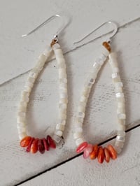 Image 2 of All natural stones dangle earrings 