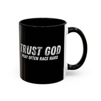 Image 3 of Trust God Pray Often Race Hard Coffee Mug (11, 15oz)