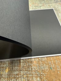 Image 2 of Metallic silver cloth photo album with black pages // one-off sample album