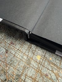 Image 4 of Metallic silver cloth photo album with black pages // one-off sample album