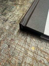Image 5 of Metallic silver cloth photo album with black pages // one-off sample album
