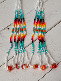 Image 3 of Dangles earrings with spiney oyster 