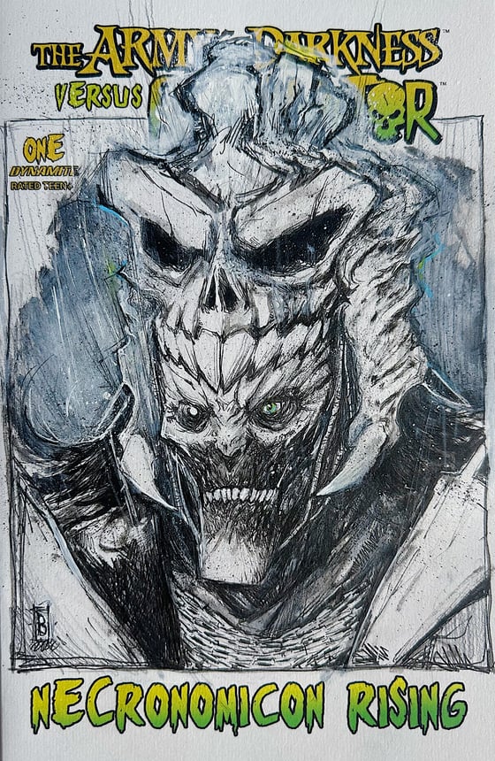 Image of ARMY OF DARKNESS VS. REAMINATOR #1 SKETCH COVER (ORIGINAL ILLUSTRATION)