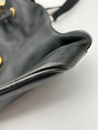 Image 10 of Gucci Vintage Black Leather Bucket Bag