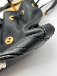Image 11 of Gucci Vintage Black Leather Bucket Bag