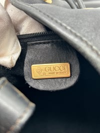 Image 22 of Gucci Vintage Black Leather Bucket Bag