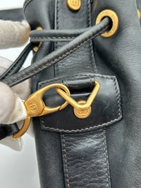 Image 16 of Gucci Vintage Black Leather Bucket Bag