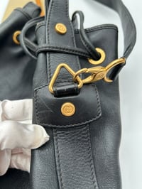 Image 6 of Gucci Vintage Black Leather Bucket Bag