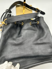 Image 14 of Gucci Vintage Black Leather Bucket Bag