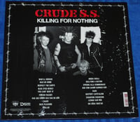Image 2 of Crude S.S. – "Killing For Nothing" Lp (ltd to 300 blue)