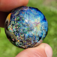 Image 2 of 1.87" Faceted "Sparkling Light Vibration" marble