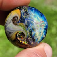 Image 3 of 1.87" Faceted "Sparkling Light Vibration" marble
