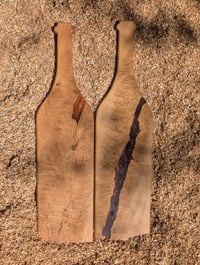 Image 1 of Oak Wine Bottle Serving Board
