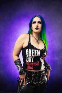 Image 3 of S/M Green Day Crop Top