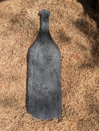 Image 1 of Oak wine bottle lime waxed Serving board