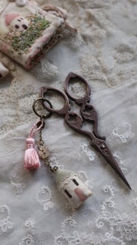 Image 1 of Scissors fob cottage misty green rooftop 