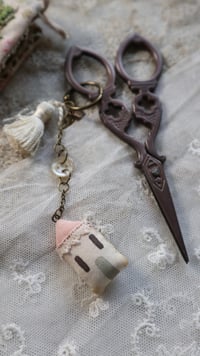 Image 1 of Scissors fob cottage misty pink rooftop 