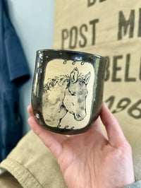 Image 1 of ‘Mini Mule Portrait’ Tumbler