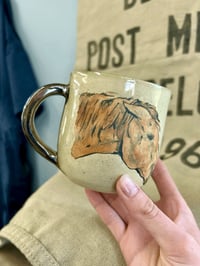 Image 2 of ‘Red Mare Mug’ Horse Mug 