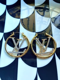 Image 1 of Initials hoop 