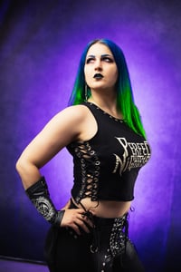 Image 3 of S/M Perfect nightmare Lace Up Crop Top