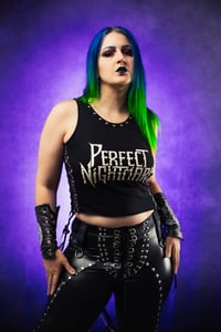 Image 2 of S/M Perfect nightmare Lace Up Crop Top