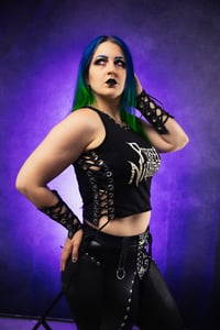 Image 7 of S/M Perfect nightmare Lace Up Crop Top