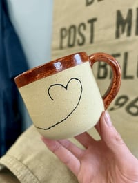 Image 3 of ‘Heart on the Line’ Horse Small Mug