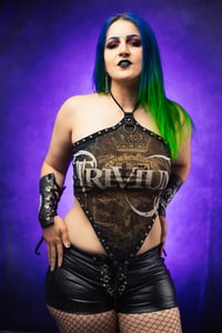 Image 3 of XS/S Trivium Halter Crop Top