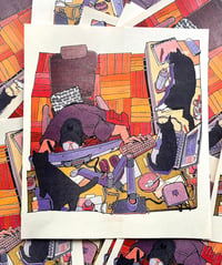 Image 1 of Cat Desk Risograph