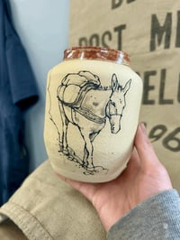 Image 1 of ‘Mountain Packing’ Mule Vase