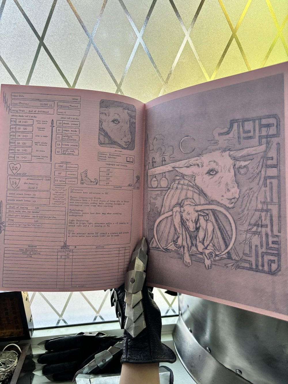 Image of Ten Heroes DnD character zine