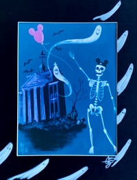 Image 1 of Balloon  - Large Hand Decorated Print 