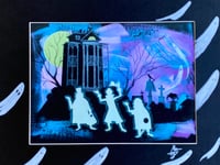 Image 1 of Hitchers  - Large Hand Decorated Print 