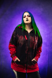 Image 9 of XL Aborted Reverse Tie Dye Hoodie