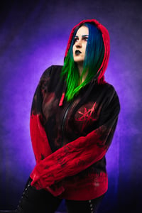 Image 2 of XL Aborted Reverse Tie Dye Hoodie