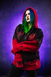 Image 7 of XL Aborted Reverse Tie Dye Hoodie