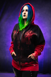 Image 4 of XL Aborted Reverse Tie Dye Hoodie
