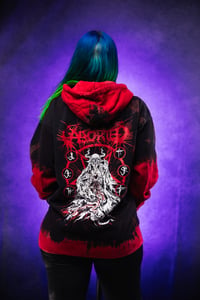 Image 1 of XL Aborted Reverse Tie Dye Hoodie