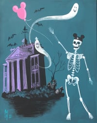 Image 2 of Balloon  - Large Hand Decorated Print 