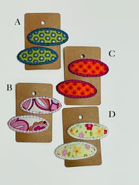 Image 1 of Spring Flair Fabric Barrettes