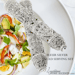 Image of Fleur Salad Serving Set Silver