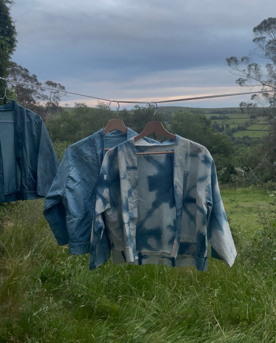Image of Indigo Shibori Workwear Jacket