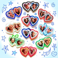 Image 1 of heart locket acrylic keychains series 5