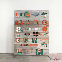 Image 3 of Miami Hurricanes Set Design SVG Files, Cricut, Studio, Digital Cut Files
