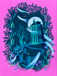 Image 1 of Fantasy Mansion - Original Painting 