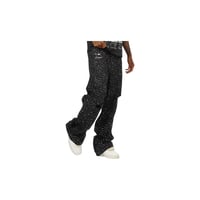 Image 3 of Rockstar Jet Black Discolite Rhinestone Baggy Jeans