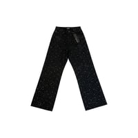 Image 1 of Rockstar Jet Black Discolite Rhinestone Baggy Jeans