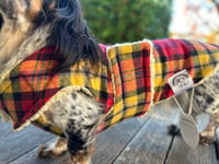 Image 1 of Red Plaid Chest Cover coat