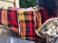 Image 4 of Red Plaid Chest Cover coat